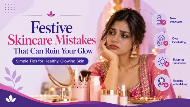 Festive Skincare Mistakes Featured Image